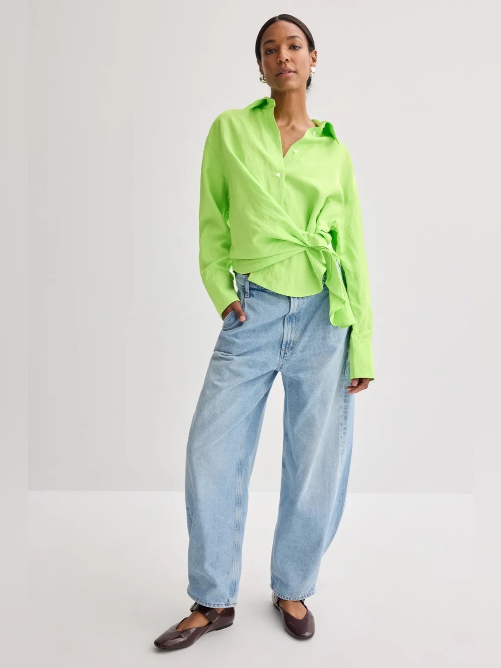 *Flawed RTR JW Anderson Draped Twisted Shirt (0376)